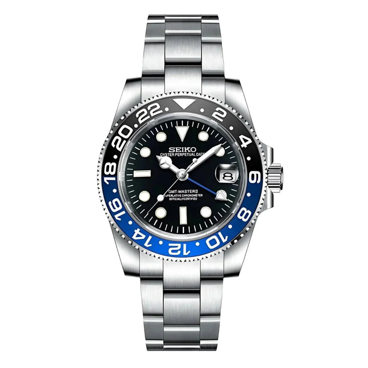 Seiko Mod GMT Batman