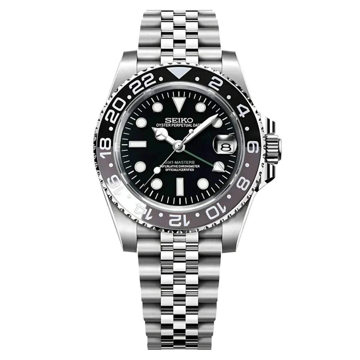 Seiko Mod GMT Black